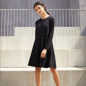 Cuyana Black Ponte Long Sleeve Dress Size Medium